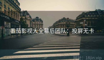 番茄影视大全幕后团队：投屏无卡